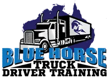 Blue Horse Truck Driver Training Logo